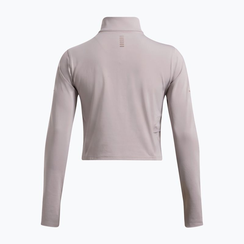 Under Armour Launch Elite Half Zip pentru femei tetra gri/reflectorizant cu mânecă lungă 4