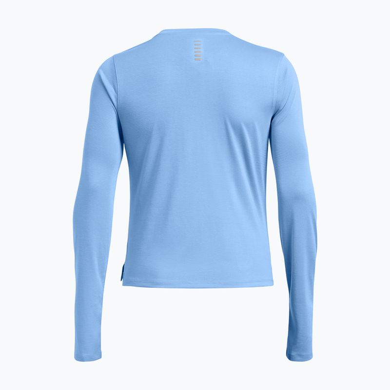 Longsleeve de alergare pentru femei Under Armour Launch horizon blue/reflective 2