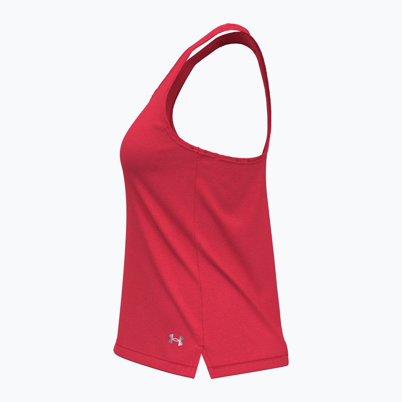 Tank top de alergare pentru femei Under Armour Launch Singlet racer red/reflective 4