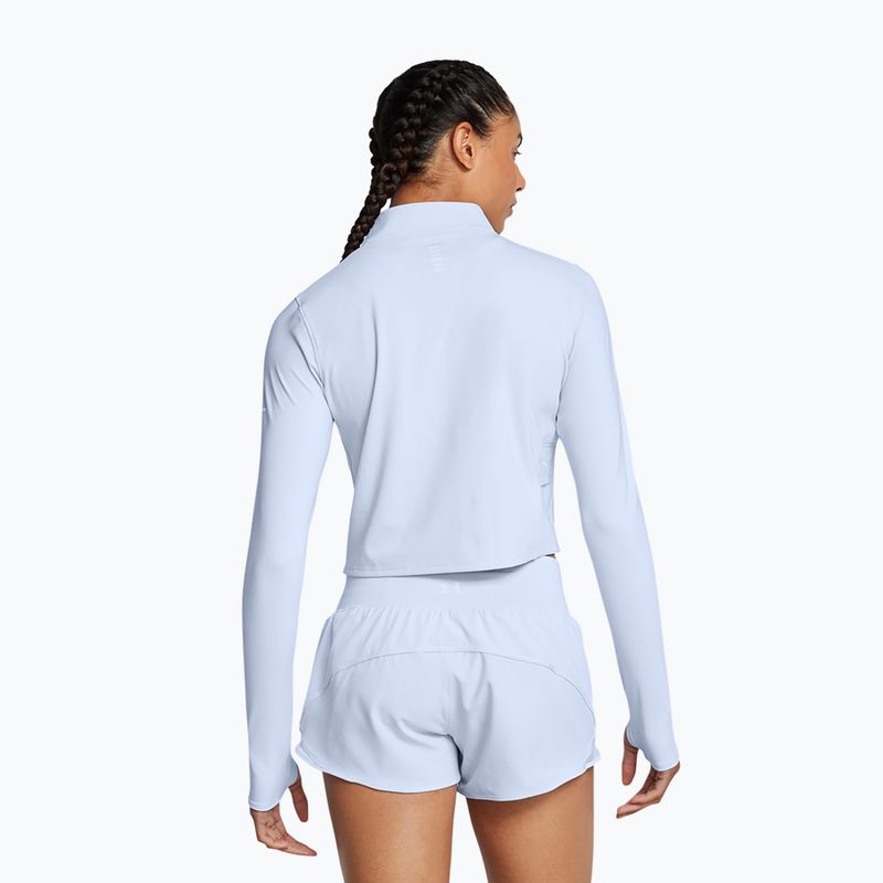 Under Armour Launch Elite Half Zip pentru femei albastru nimbus/reflectorizant cu mânecă lungă 2