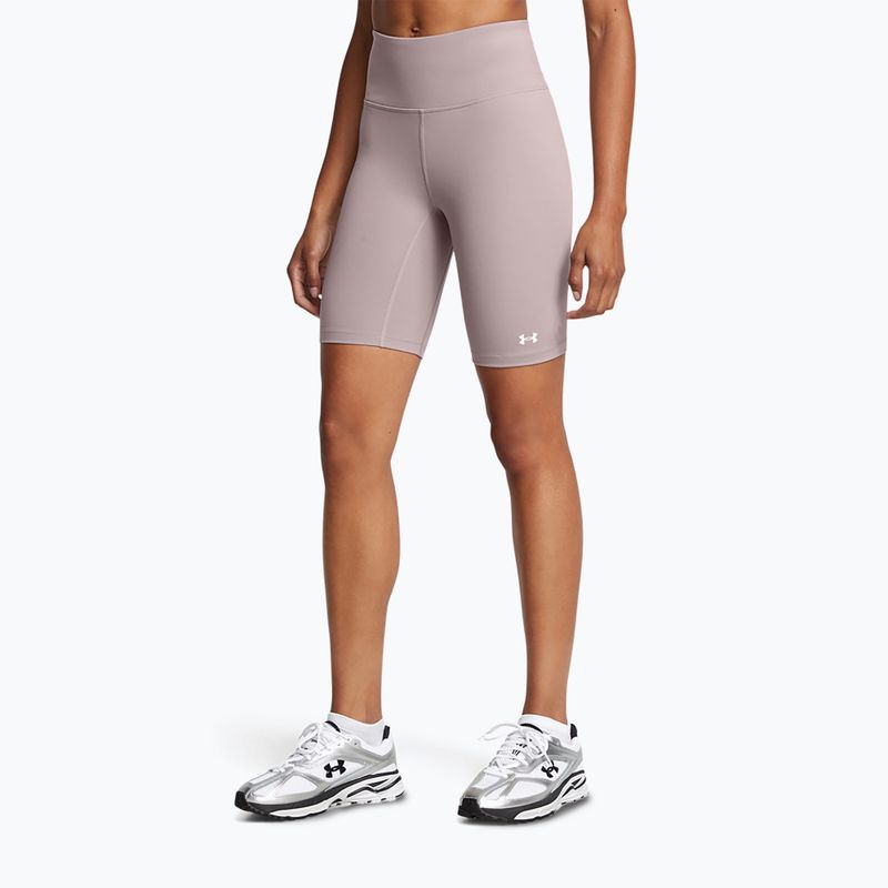 Pantaloni scurți de antrenament pentru femei Under Armour Motion Bike EMEA tetra gray/white