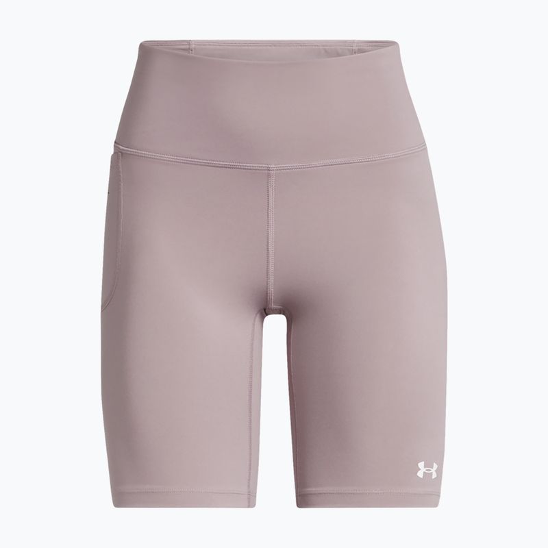 Pantaloni scurți de antrenament pentru femei Under Armour Motion Bike EMEA tetra gray/white 5