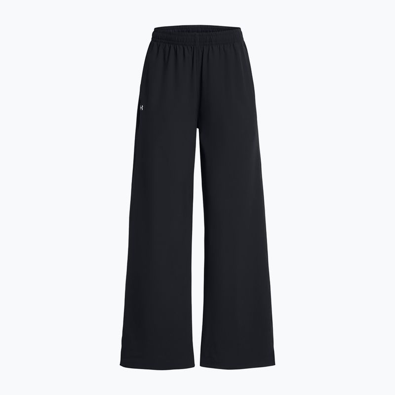 Pantaloni pentru femei Under Armour Rival Wide Leg black / white 5