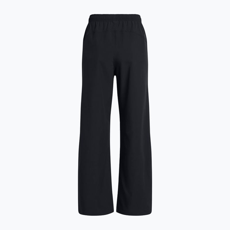 Pantaloni pentru femei Under Armour Rival Wide Leg black / white 6