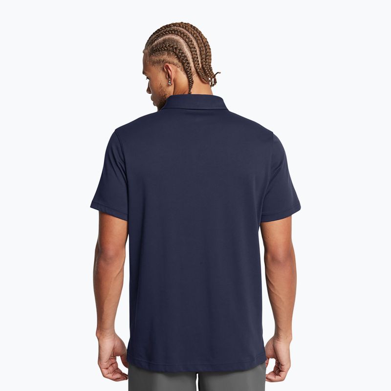Tricou polo pentru bărbați Under Armour Icon Polo midnight navy/white 2