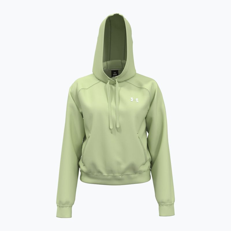 Hanorac pentru femei  Under Armour Pro Fleece Hoodie retro green/white