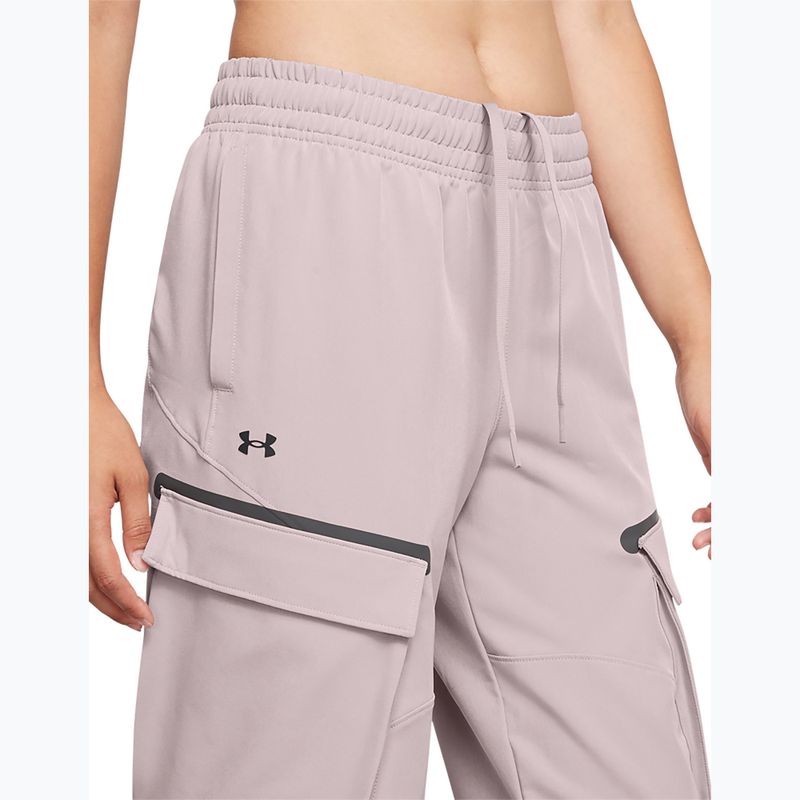Pantaloni pentru femei Under Armour Unstoppable Cargo tetra grey / black 5