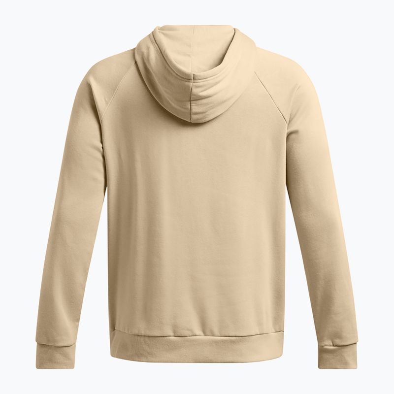 Bluză pentru bărbați Under Armour Rival Fleece Logo HD city khaki/summit white 5