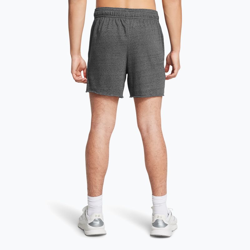 Pantaloni scurți pentru bărbați Under Armour Rival Terry 6in castlerock/onyx white 3