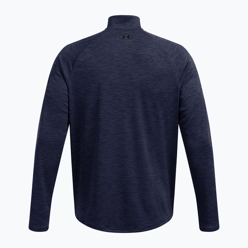 Bluză pentru bărbați Under Armour Tech Textured 1/2 Zip midnight navy/black 2