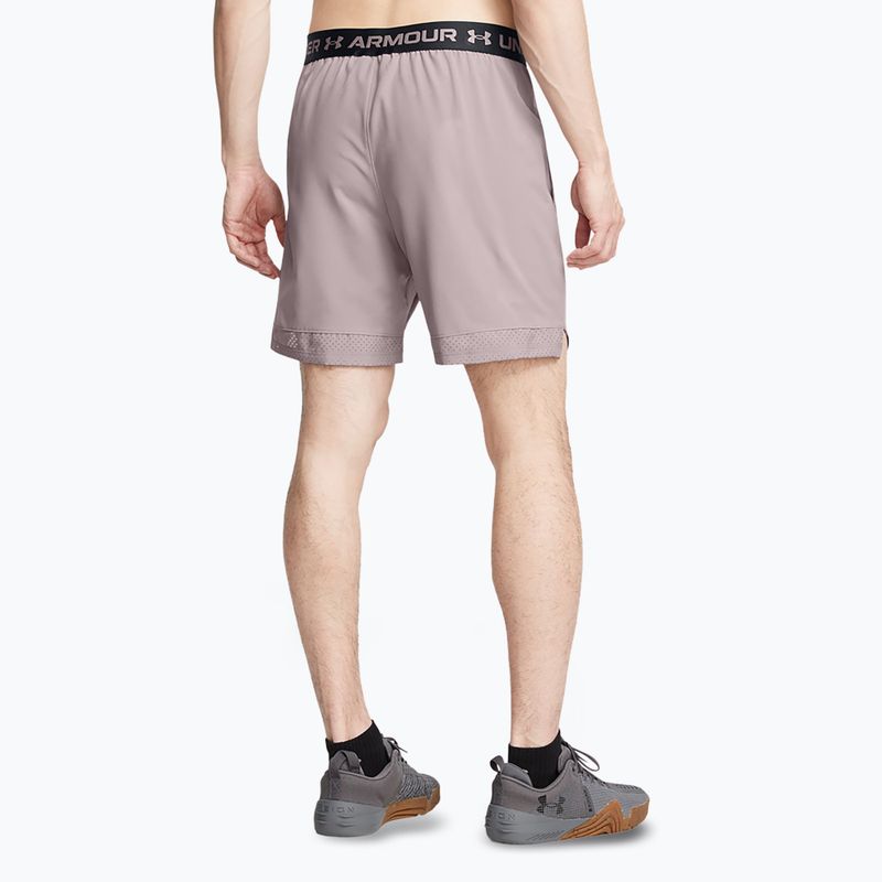 Pantaloni scurți de antrenament pentru bărbați Under Armour UA Vanish Woven 6in tetra gray/black 3