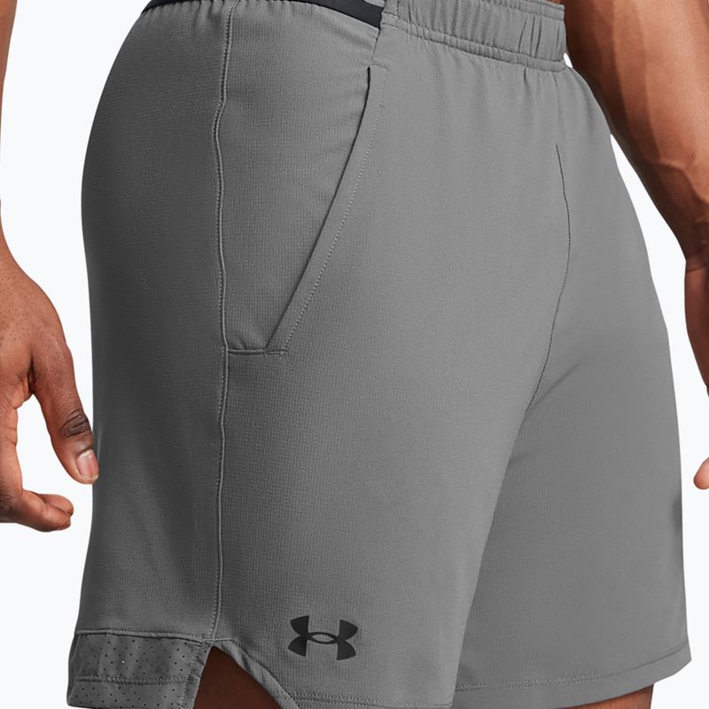 Pantaloni scurți de antrenament pentru bărbați Under Armour Ua Vanish Woven 6in castlerock/black 4
