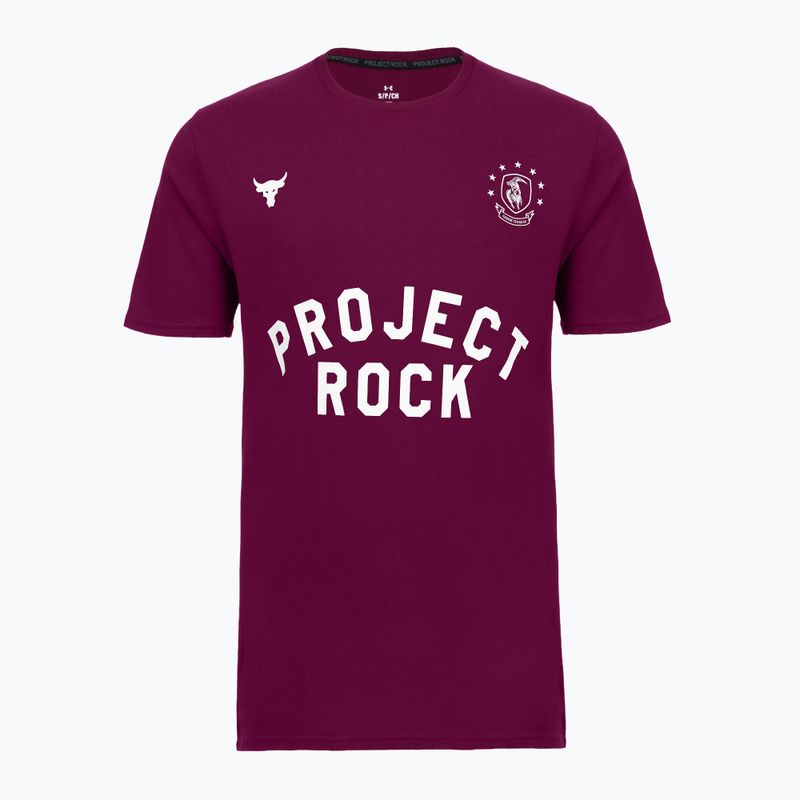 Tricou de antrenament bărbați Under Armour Project Rock Badge Of Honor purple 3