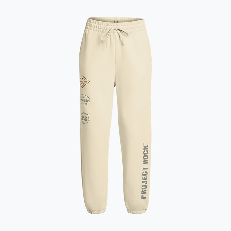 Pantaloni de antrenament pentru femei Under Armour Project Rock HWT Pnt silt / clay green 4