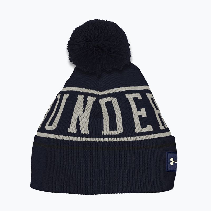 Căciulă de iarnă pentru bărbați Under Armour Halftime Pom Beanie midnight navy/summit white 5