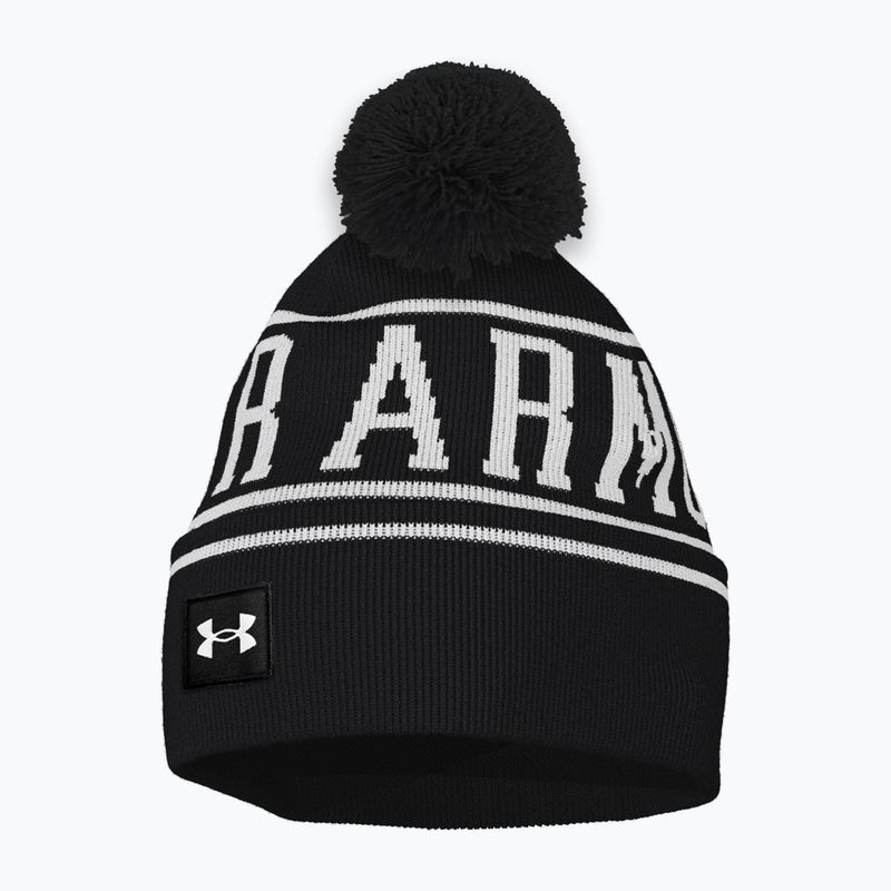 Căciulă de iarnă pentru bărbați Under Armour Halftime Pom Beanie black/white/white 3