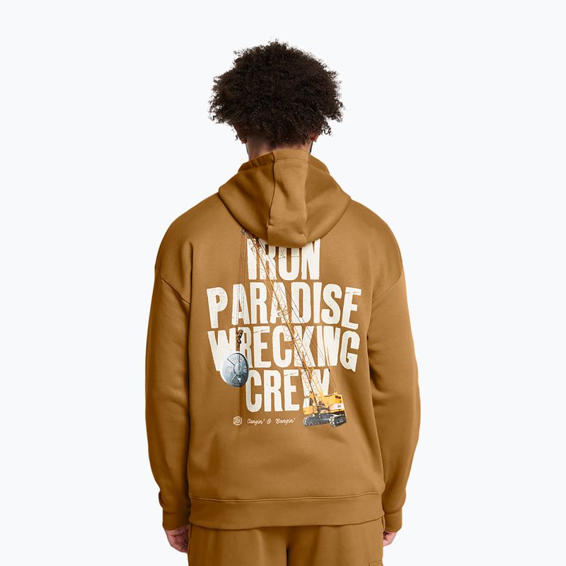 Hanorac pentru bărbați Under Armour Project Rock Icon Fleece Hoodie yellow ochre/silt 2