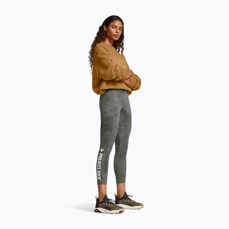 Colanți de antrenament pentru femei Under Armour Project Rock clay green / silt 2