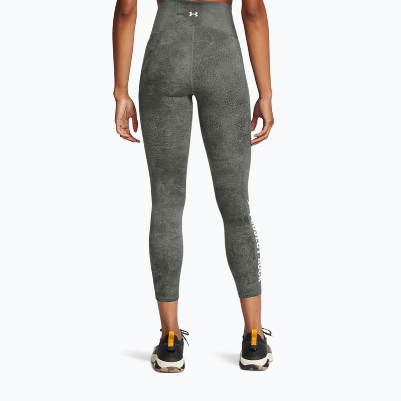 Colanți de antrenament pentru femei Under Armour Project Rock clay green / silt 3