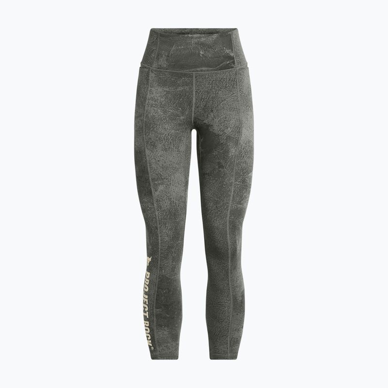 Colanți de antrenament pentru femei Under Armour Project Rock clay green / silt 5