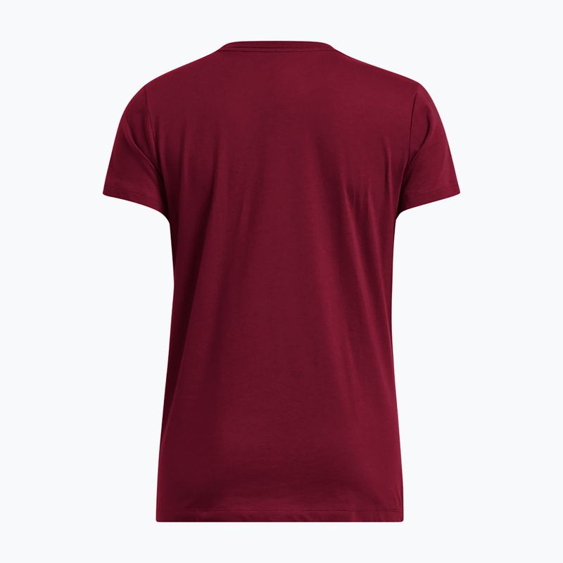 Tricou cu logo Rival pentru femei Under Armour cardinal/alb 4