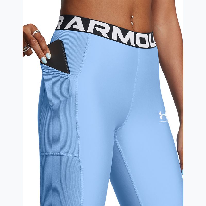 Colanți de antrenament pentru femei Under Armour horizon blue/white 4