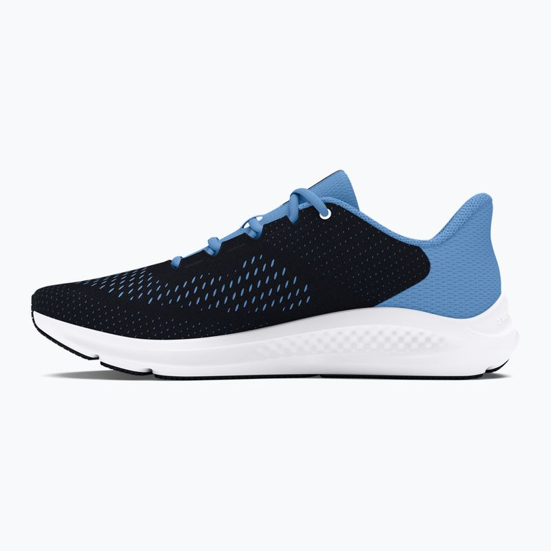 Under Armour Charged Pursuit 3 Big Logo pantofi de alergare pentru femei, negru/albastru orizont/alb 10