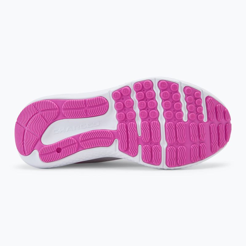 Under Armour Charged Surge 4 halo gri/vivid magenta/vivid magenta pantofi de alergare pentru femei 4