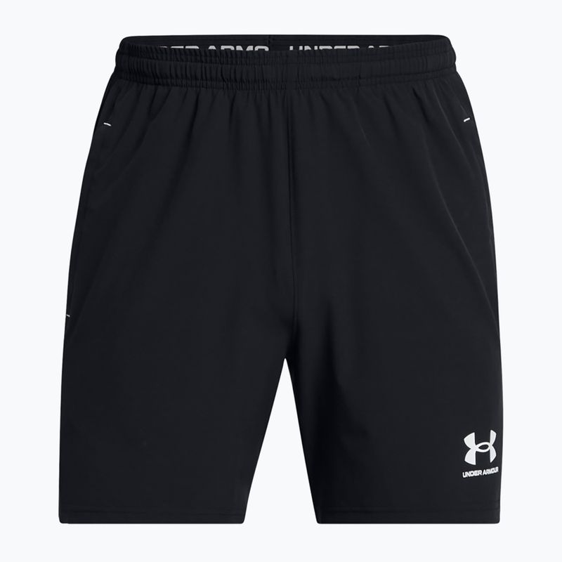 Pantaloni scurți de fotbal pentru bărbați Under Armour Challenger Pro Woven black / white 5