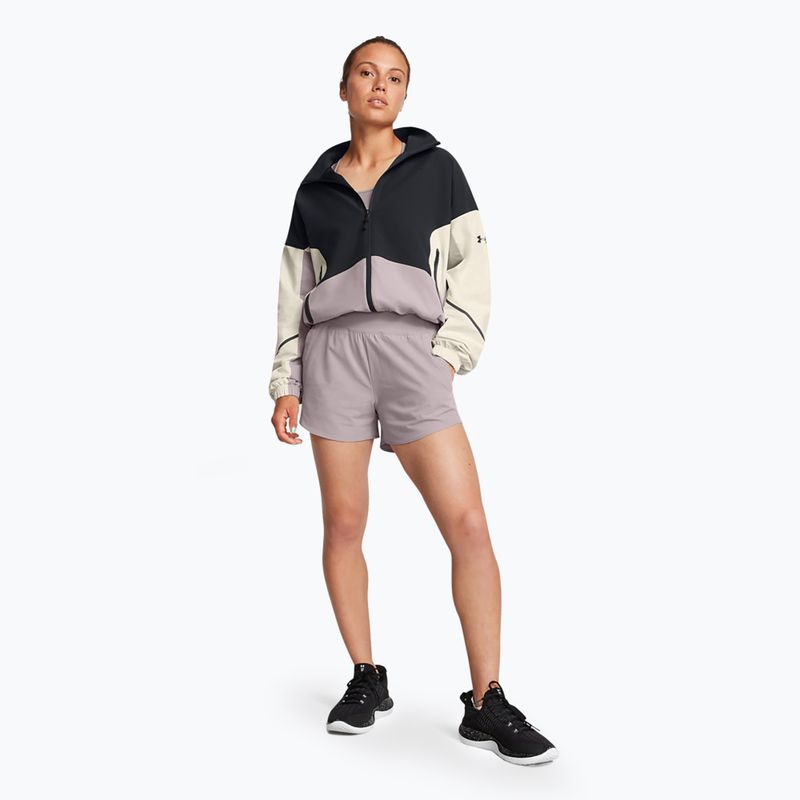 Jacheta pentru femei Under Armour Unstoppable negru/summit alb/tetra gri 2
