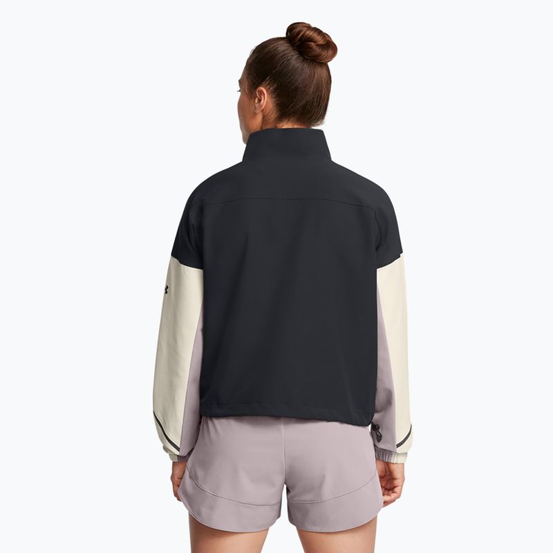 Jacheta pentru femei Under Armour Unstoppable negru/summit alb/tetra gri 3