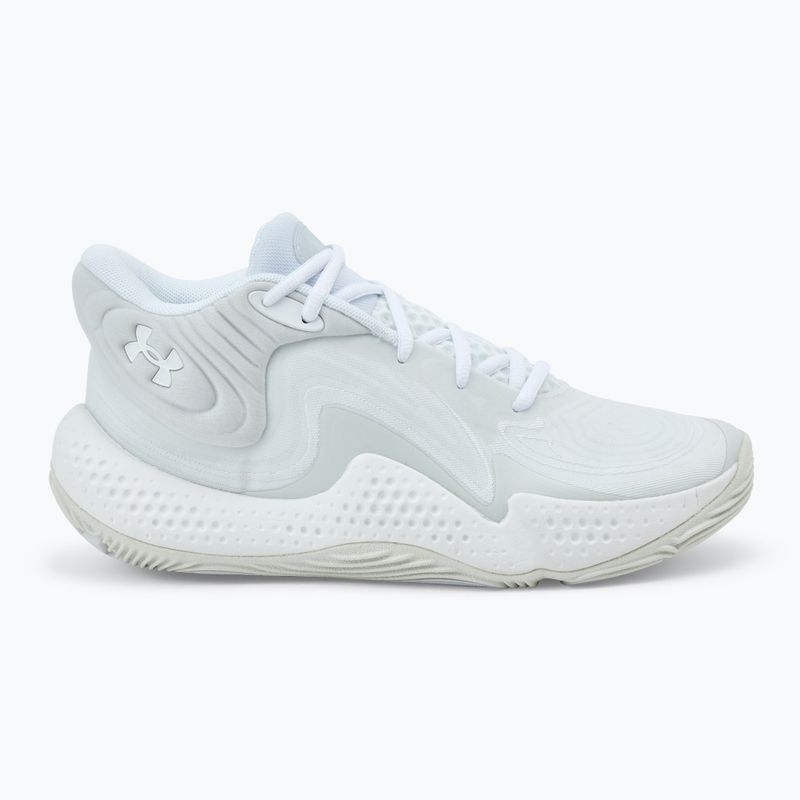 Încălțămitnte de baschet Under Armour Spawn 6 white/distant gray/white clay 2