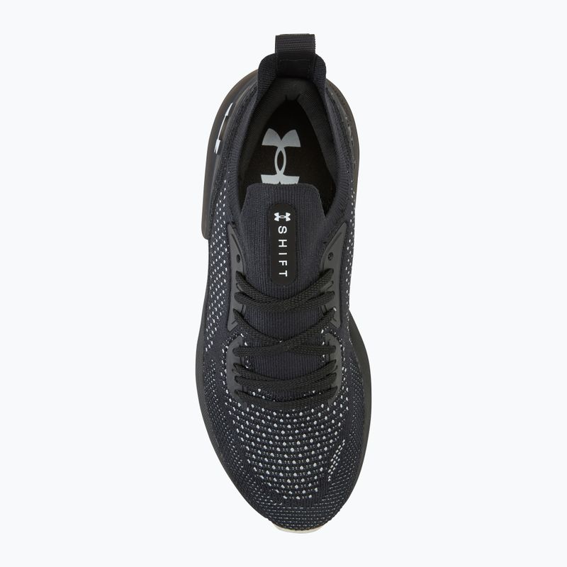 Pantofi de alergare pentru bărbați Under Armour Shift negru/alb/alb 5