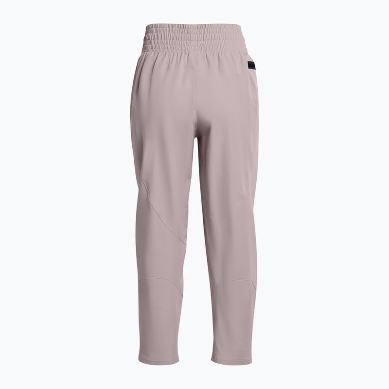 Pantaloni de antrenament pentru femei Under Armour Unstoppable Ankle tetra gray/black 2