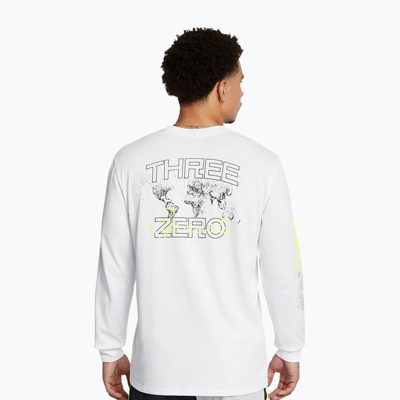 Longsleeve pentru bărbați Under Armour Curry Verbiage Heavyweight white/high vis yellow/black 3