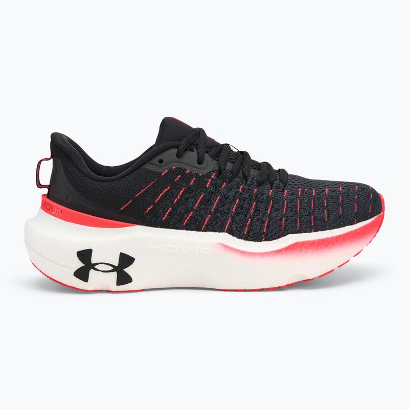 Under Armour Infinite Elite pantofi de alergare pentru femei negru/antracite/roșu aprins 2