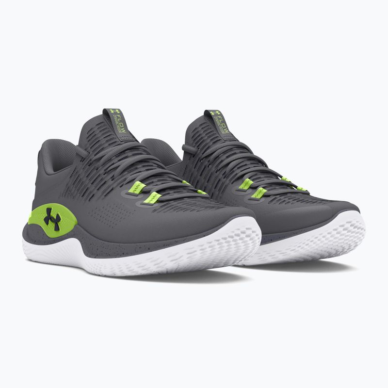 Încălțăminte de antrenament pentru bărbați  Under Armour Dynamic IntelliKnit titan gray/morph green/midnight navy 8