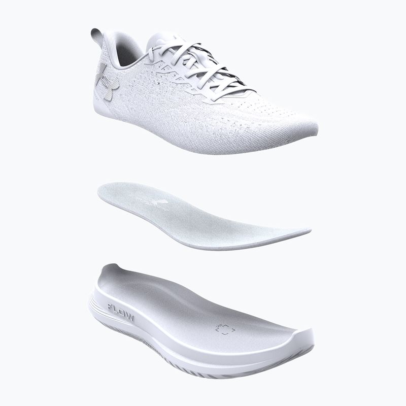 Pantofi de alergare bărbați Under Armour Velociti 4 alb/alb/alb 8