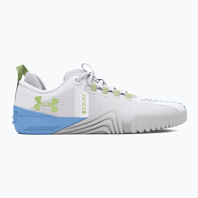 Încălțăminte de antrenament pentru femei Under Armour TriBase Reign 6 white/horizon blue/morph green 8