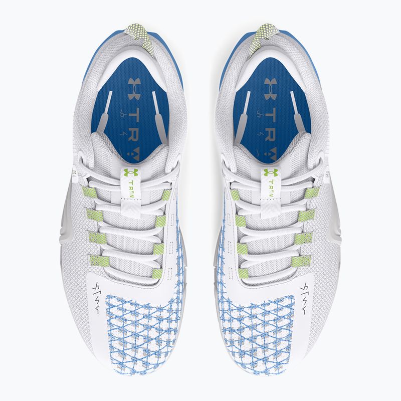 Încălțăminte de antrenament pentru femei Under Armour TriBase Reign 6 white/horizon blue/morph green 11