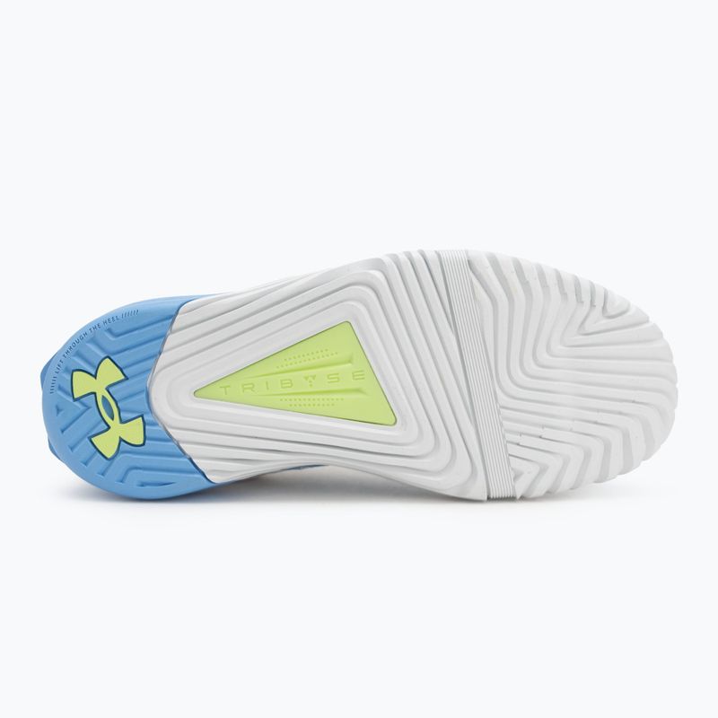 Încălțăminte de antrenament pentru femei Under Armour TriBase Reign 6 white/horizon blue/morph green 4