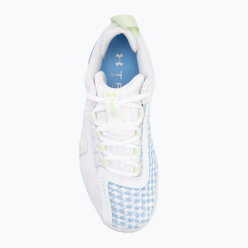 Încălțăminte de antrenament pentru femei Under Armour TriBase Reign 6 white/horizon blue/morph green 5