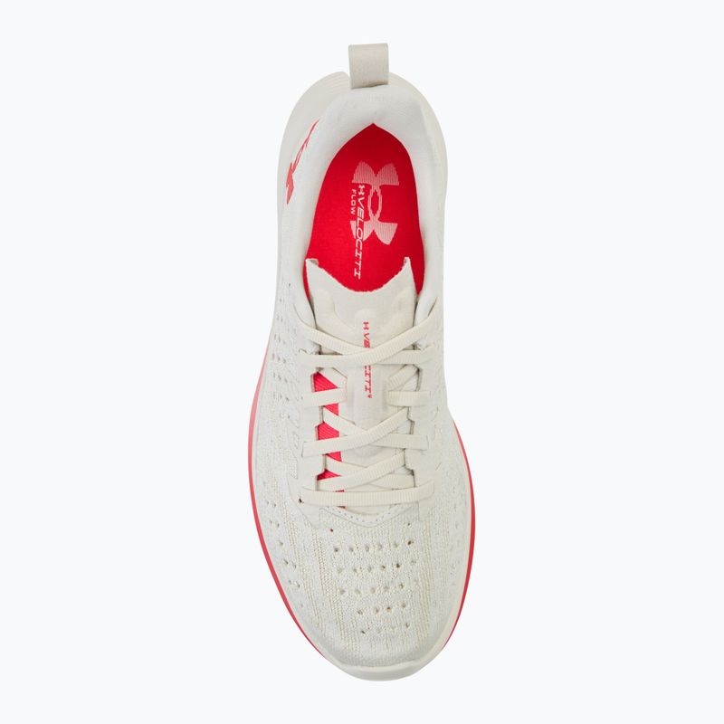Încălțăminte de alergare pentru femei Under Armour Velociti 4 SE summit white/white clay/racer red 5