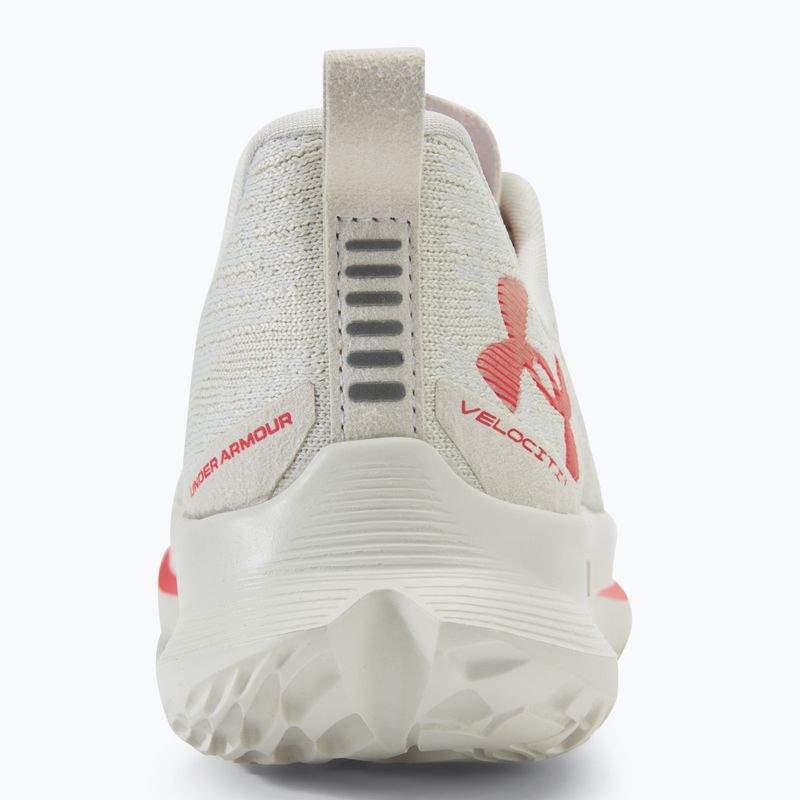 Încălțăminte de alergare pentru femei Under Armour Velociti 4 SE summit white/white clay/racer red 6