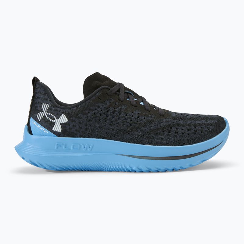 Under Armour Velociti 4 negru / albastru orizont / alb pantofi de alergare pentru bărbați 2