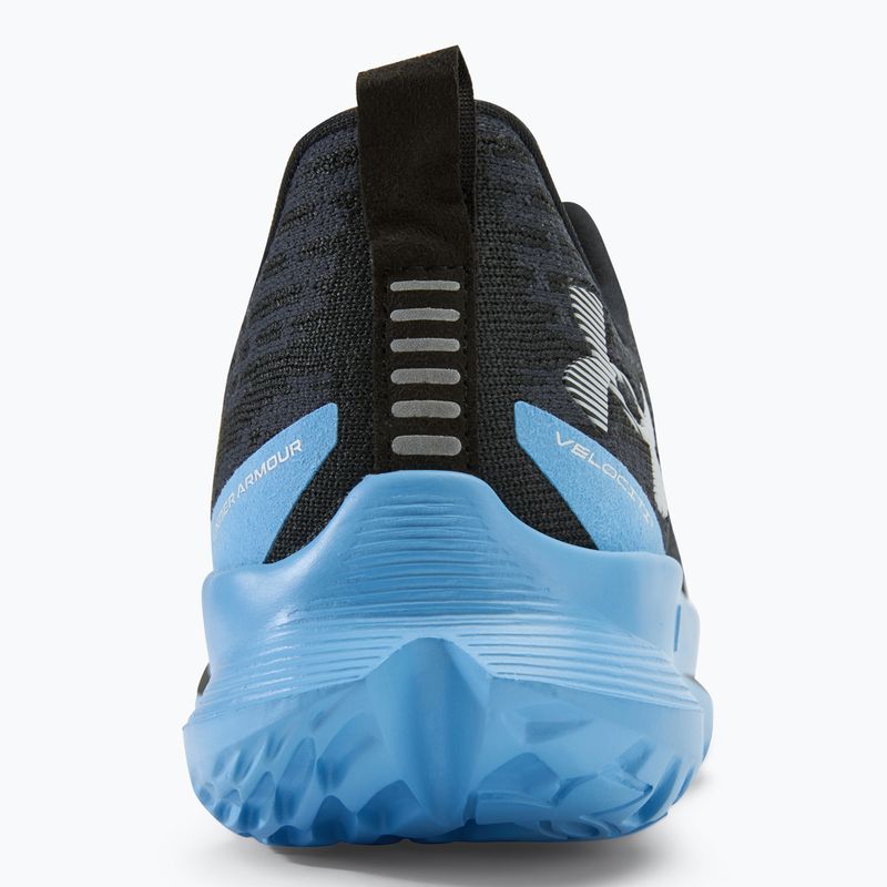 Under Armour Velociti 4 negru / albastru orizont / alb pantofi de alergare pentru bărbați 6