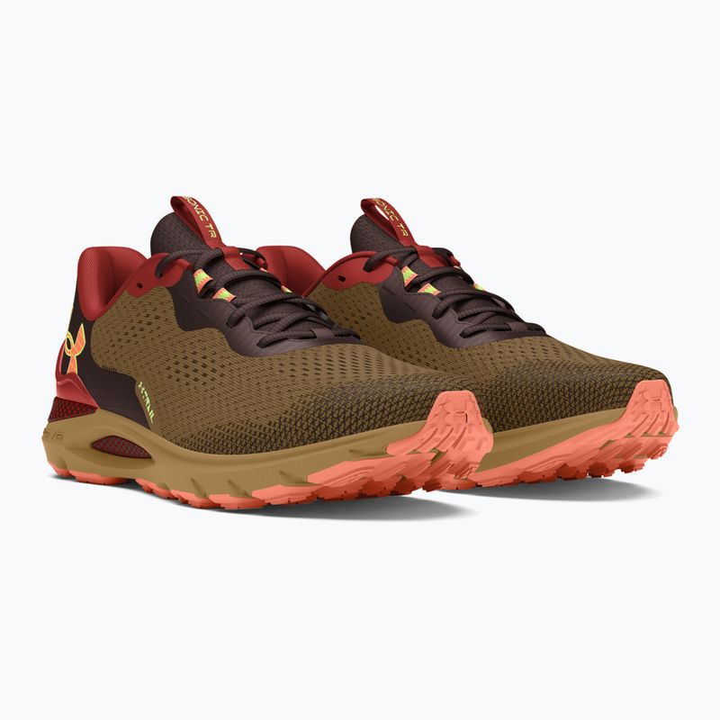 Under Armour Sonic Trail pantofi de alergare pentru bărbați coyote/earthen orange/flare orange 8