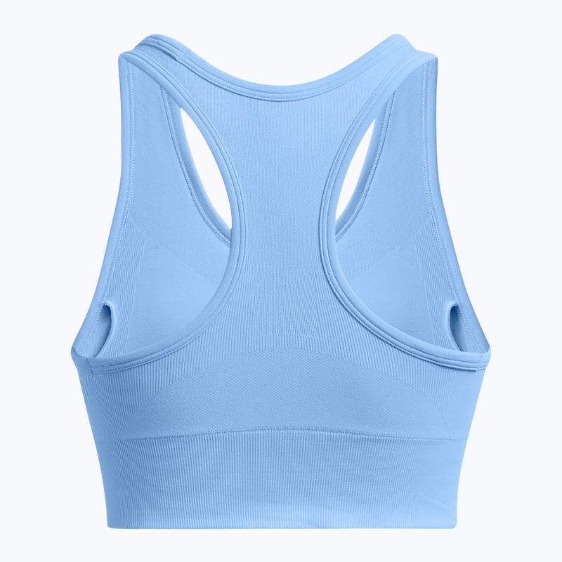 Under Armour Vanish Seamless Mid Sutien de antrenament de marcă orizont albastru/alb 4