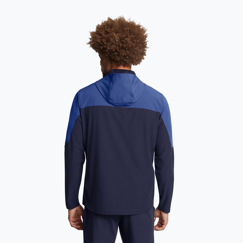 Geacă de antrenament pentru bărbați Under Armour Vanish Woven Utility midnight navy/tech blue/reflective 2