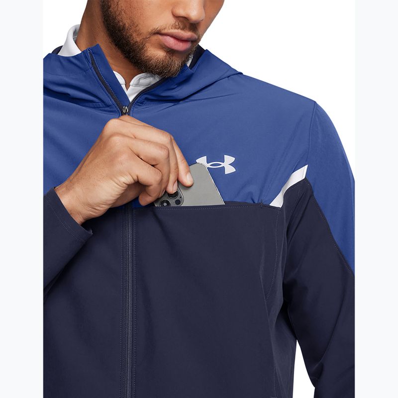 Geacă de antrenament pentru bărbați Under Armour Vanish Woven Utility midnight navy/tech blue/reflective 3